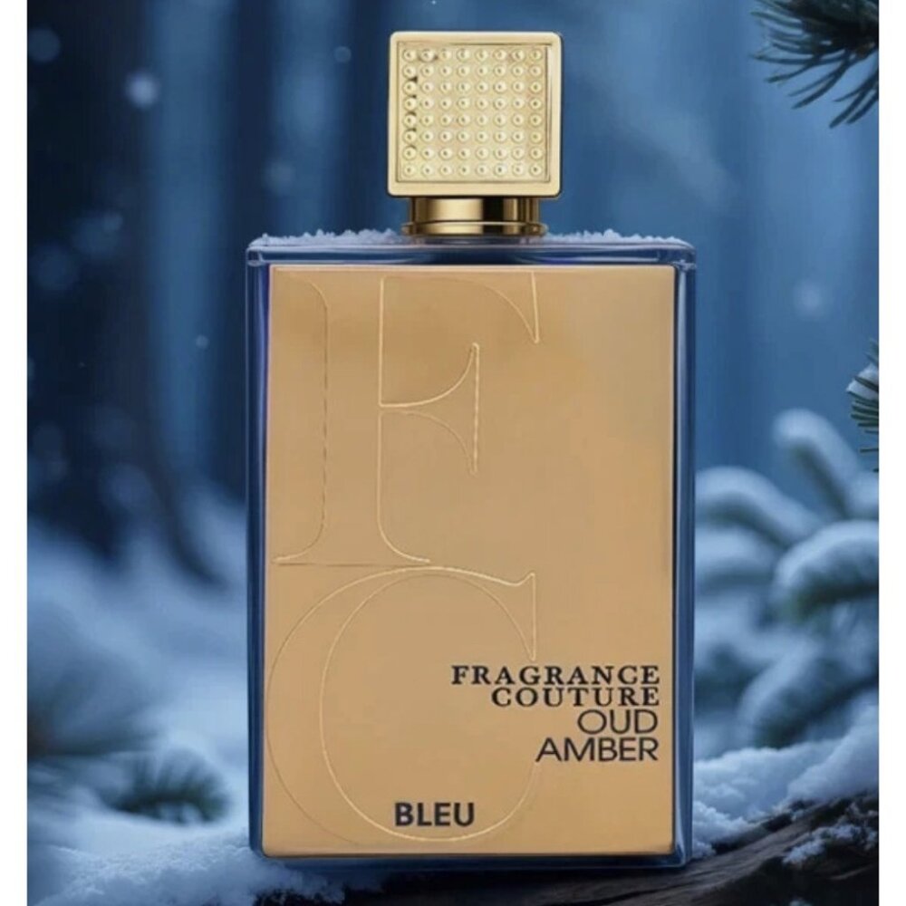 Couture Oud Amber Bleu Eau de Parfum – Long Lasting Cologne for Men 3.4 oz / 100